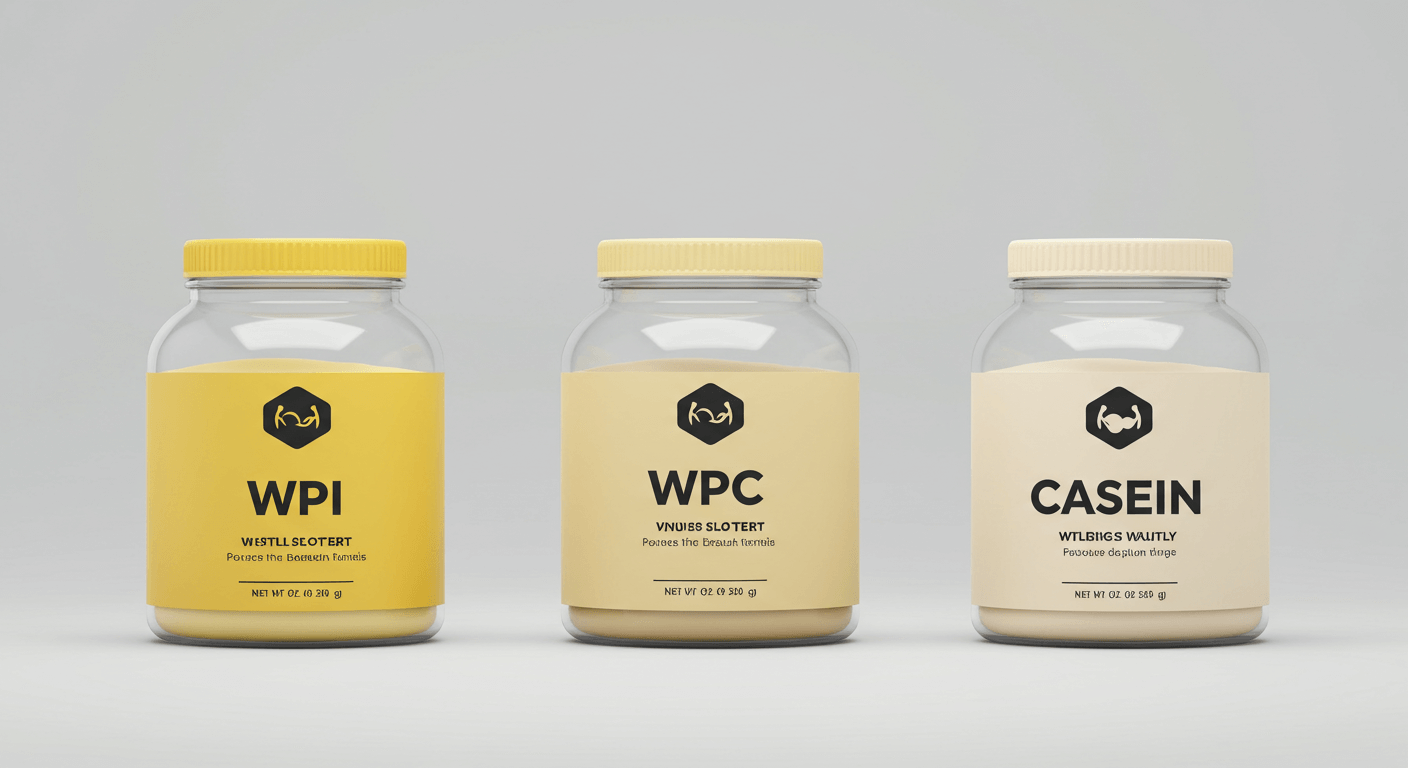 단백질 종류별 효과 (WPI, WPC, 카제인)