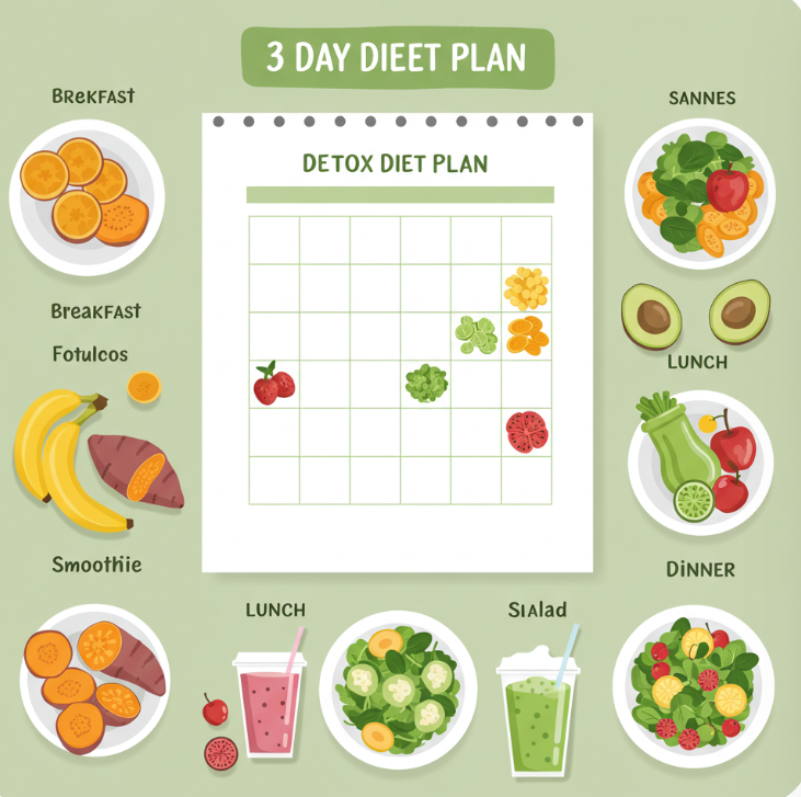3일 디톡스 식단 계획