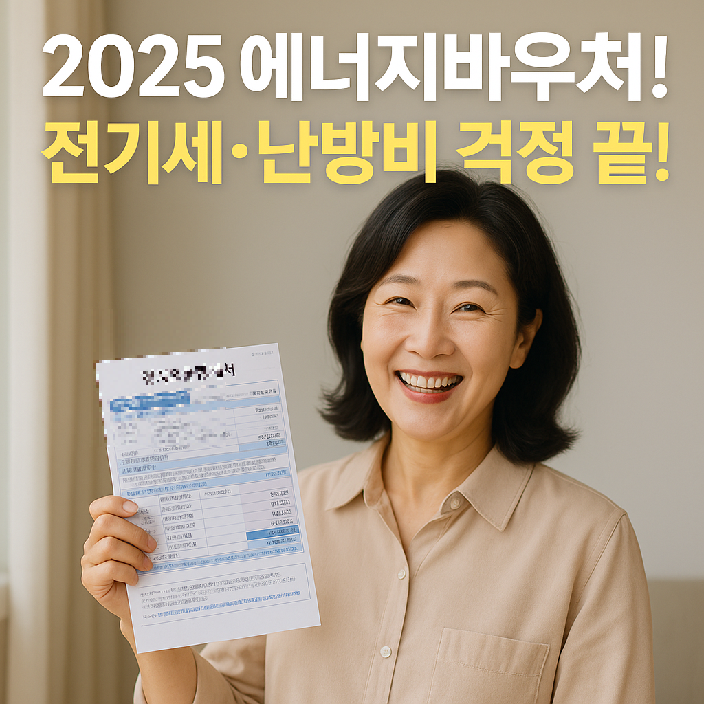 2025 에너지바우처 신청방법 및 대상자 총정리! 전기요금 걱정 끝
