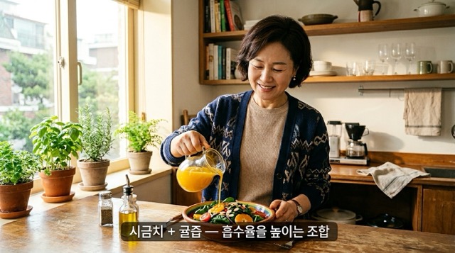 철분 흡수율 높이는 비타민C 조합 요리