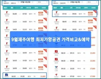 제주도 항공권 저렴하게 예매하는 방법과 시기 안내_33