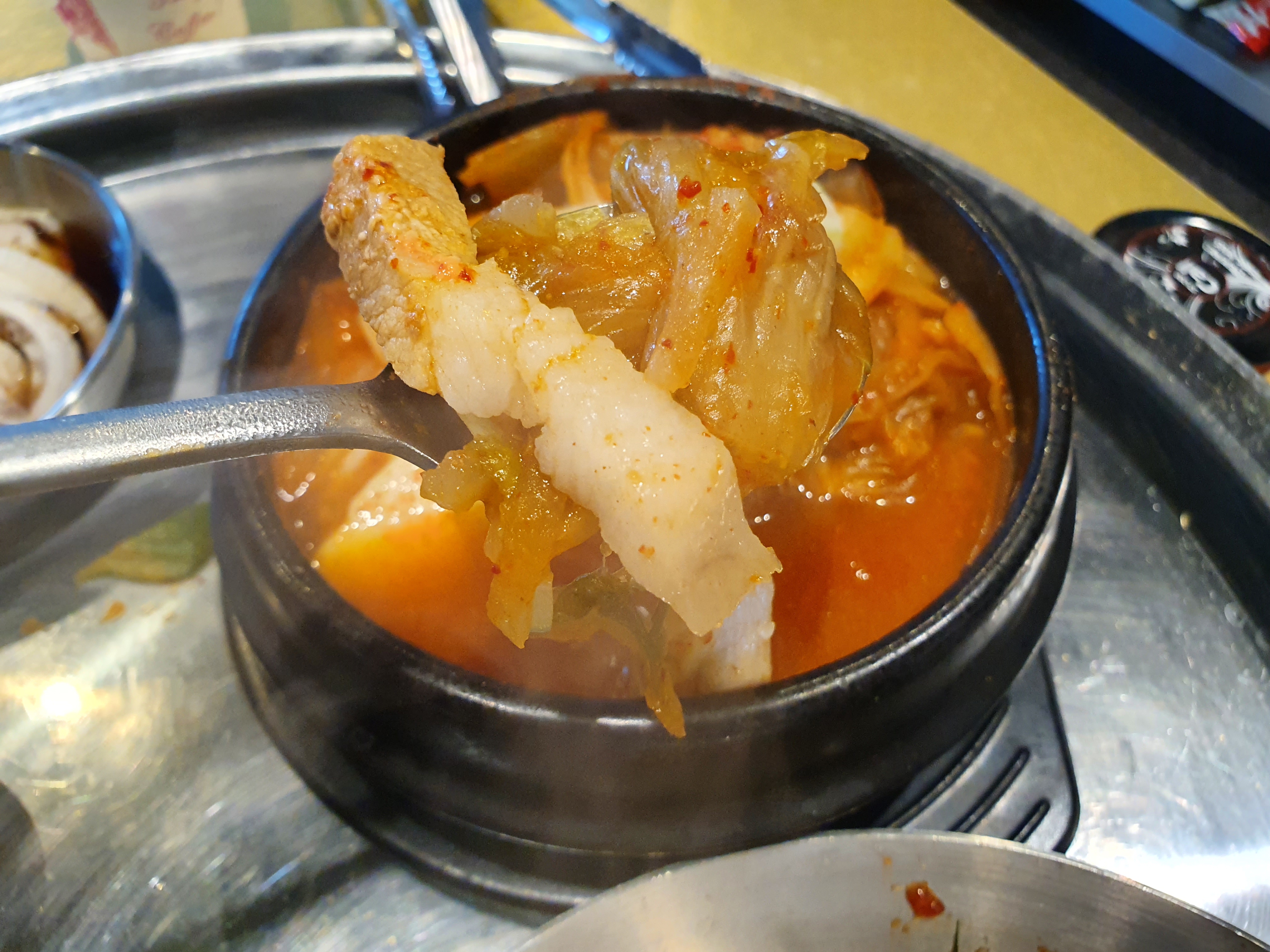 조선 부뚜막 - 김치찌개 클로즈업