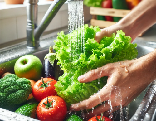 위생적인 과일, 야채 세척 이미지 - 기생충 감염 증상 글 썸네일