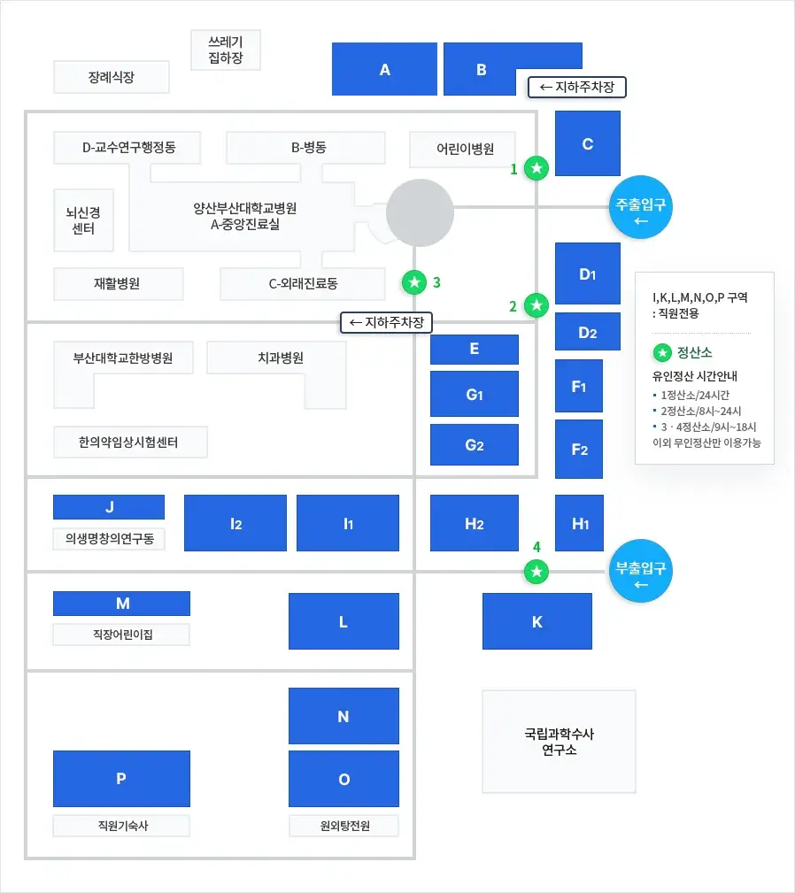 양산 물금신도시 양산부산대학교병원 전용주차장 위치 및 주차비 안내