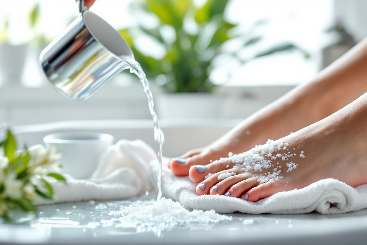 소금물족욕