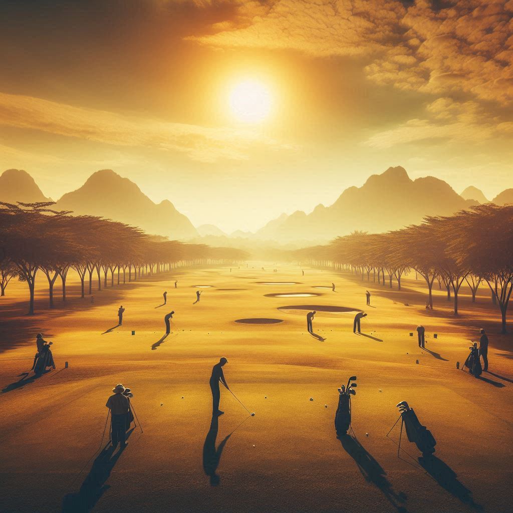 실외골프연습장 배경