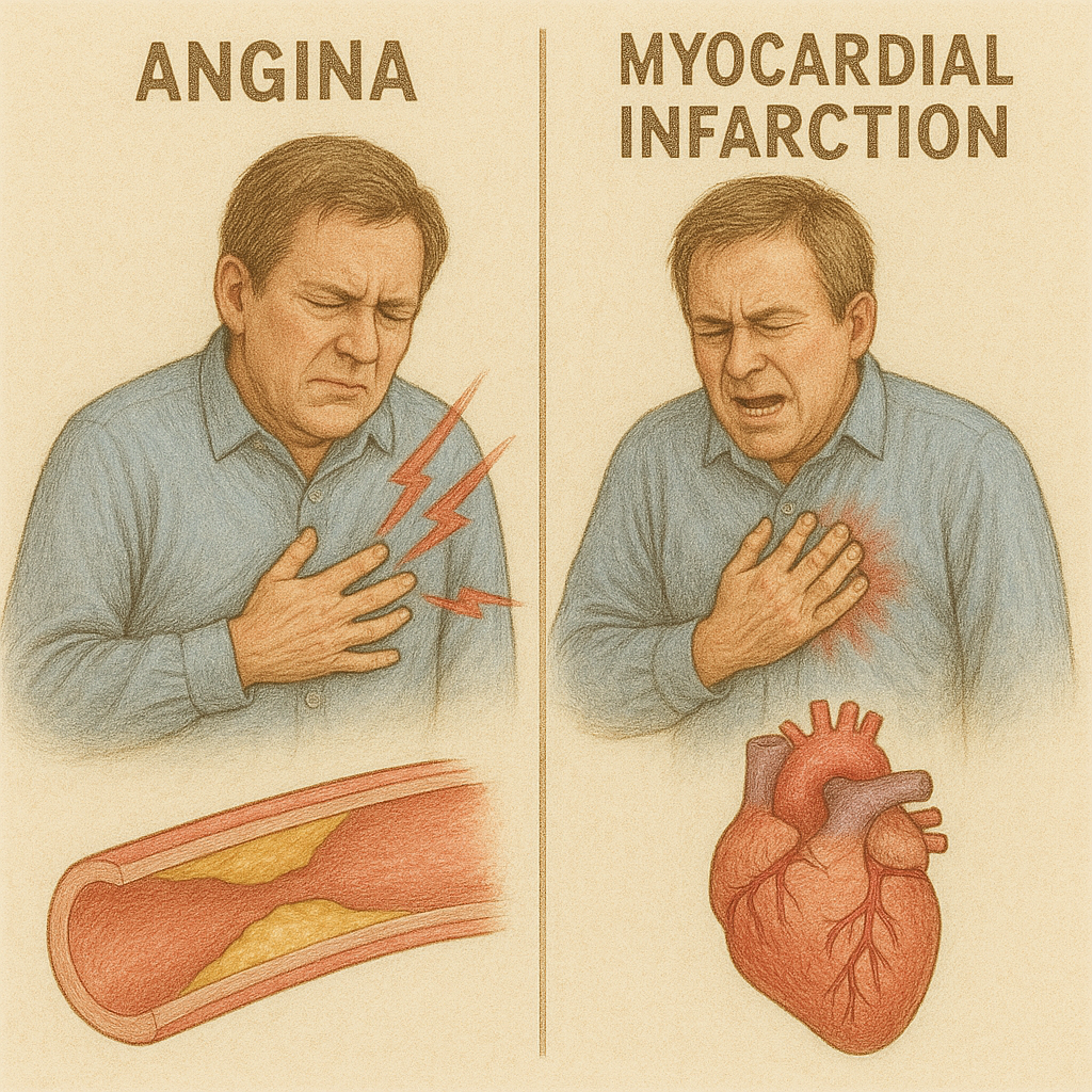 협심증과 심근경색에 관련된 사진