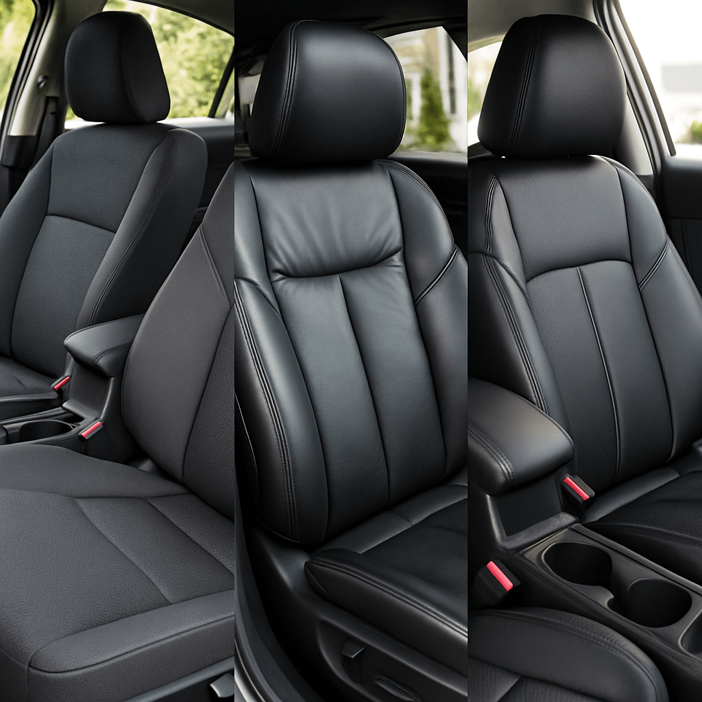 자동차 시트 소재별 특징 비교