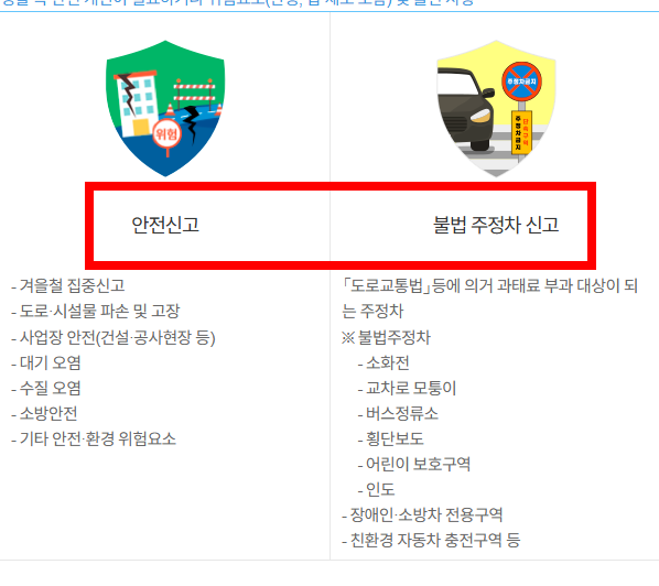 불법주차 신고방법 사이트 소개