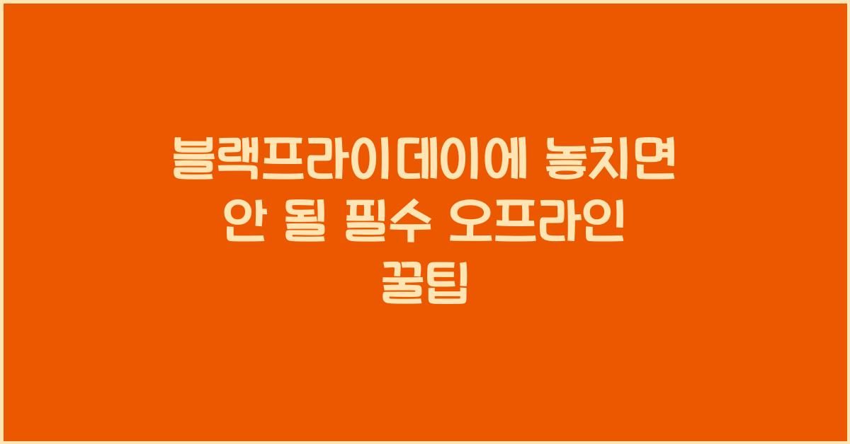 블랙프라이데이