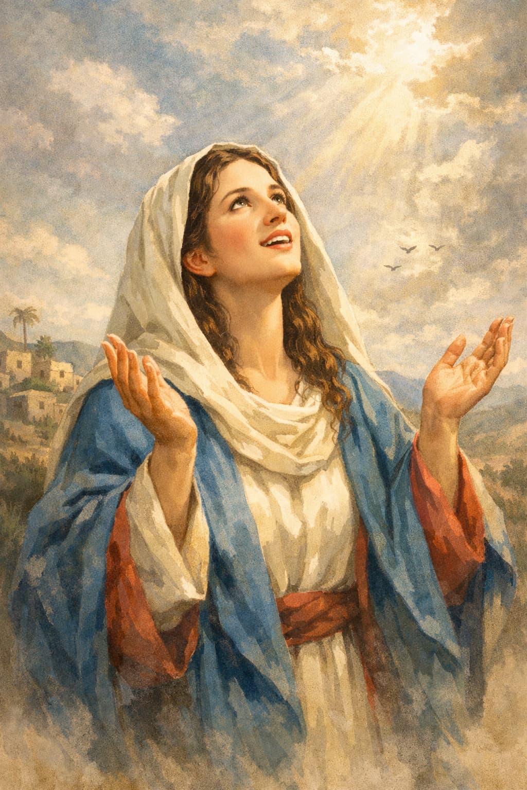 누가복음 1장 46절 47절 마리아의 찬가 이미지