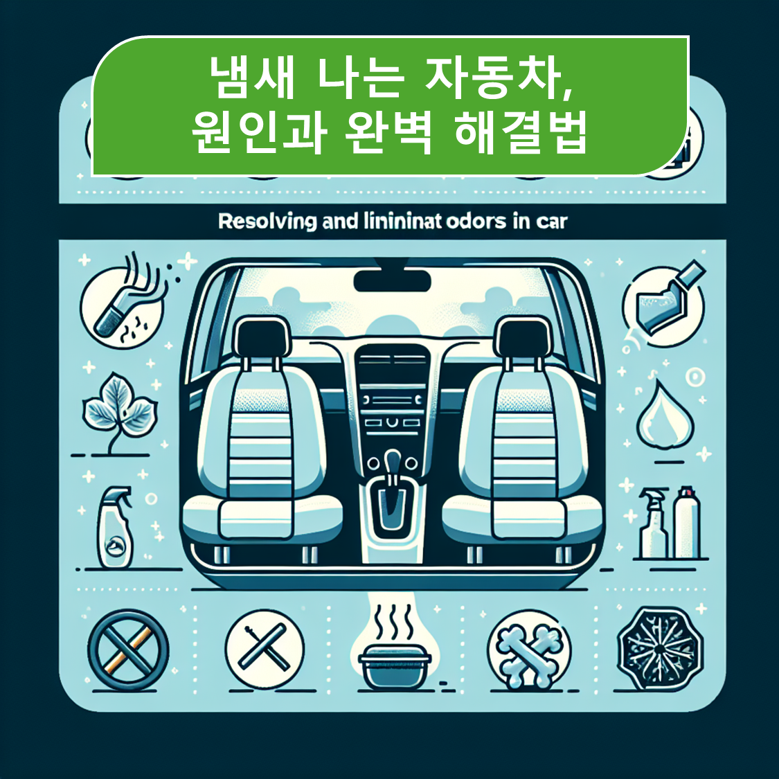 냄새 나는 자동차, 원인과 완벽 해결법