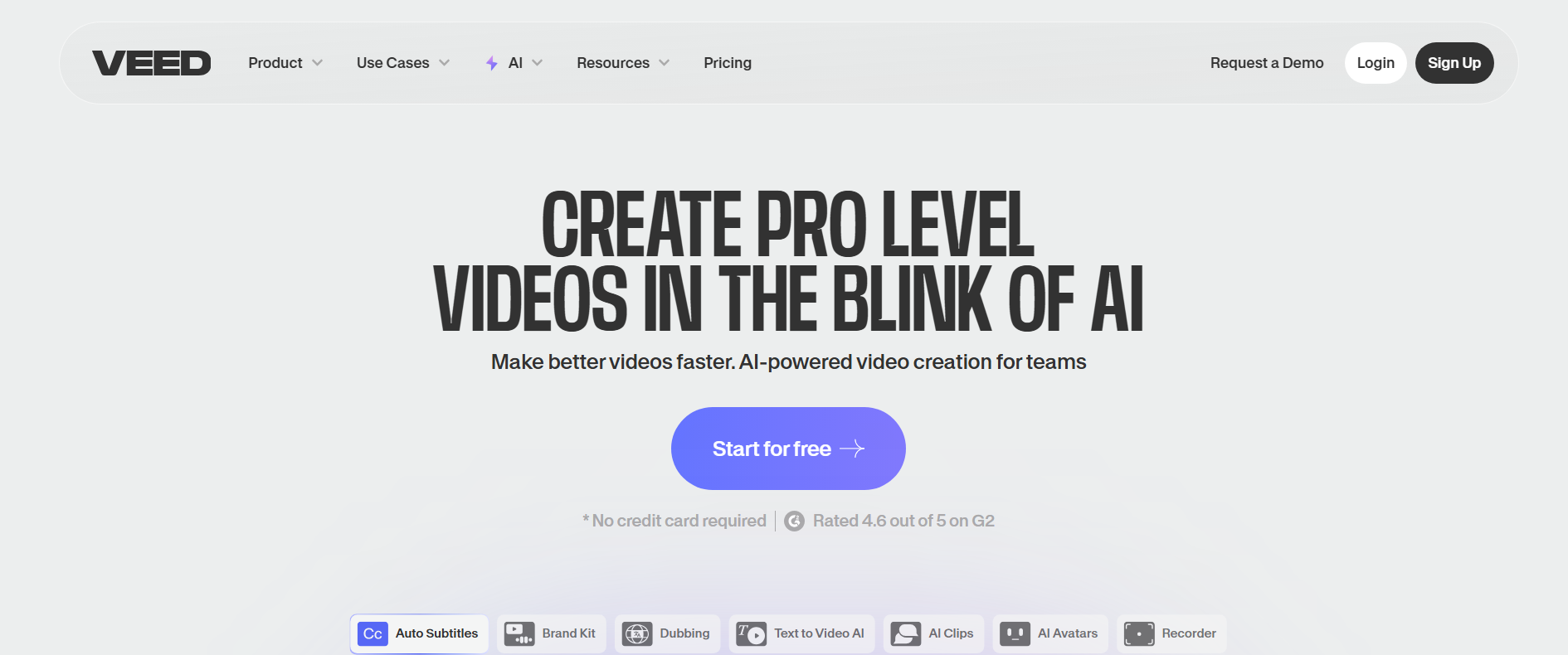 5. VEED.IO - 유튜버와 콘텐츠 제작자의 선택