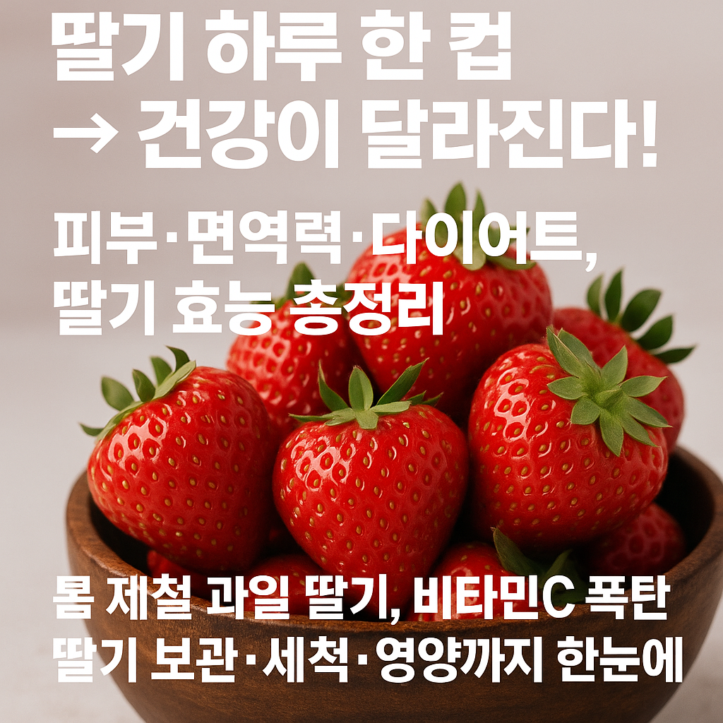 비타민C 풍부 봄 제철 과일 딸기