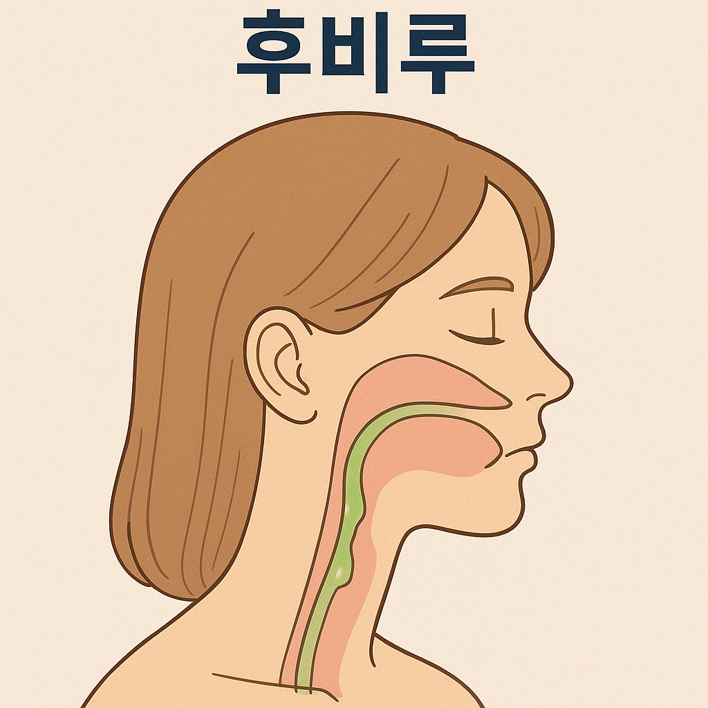 끈적한 콧물이 목으로 넘어갈 때, 후비루 증상 원인과 검사 가이드