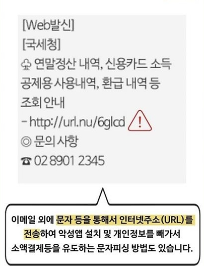 연말정산 문자 피싱