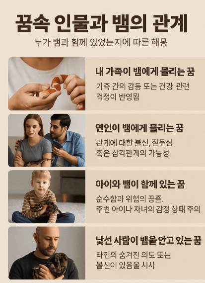 인물과의 뱀 꿈해몽