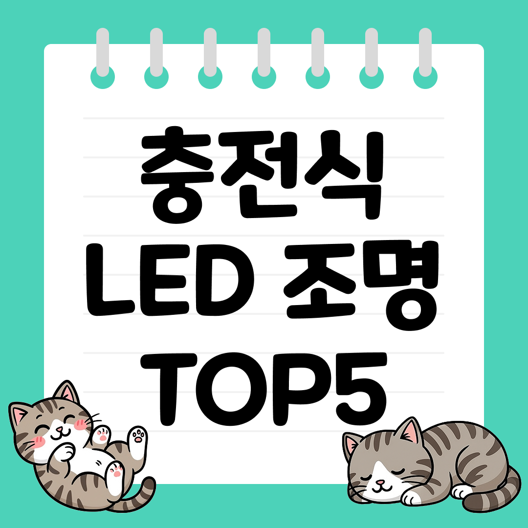충전식 LED 조명 추천 순위 TOP5