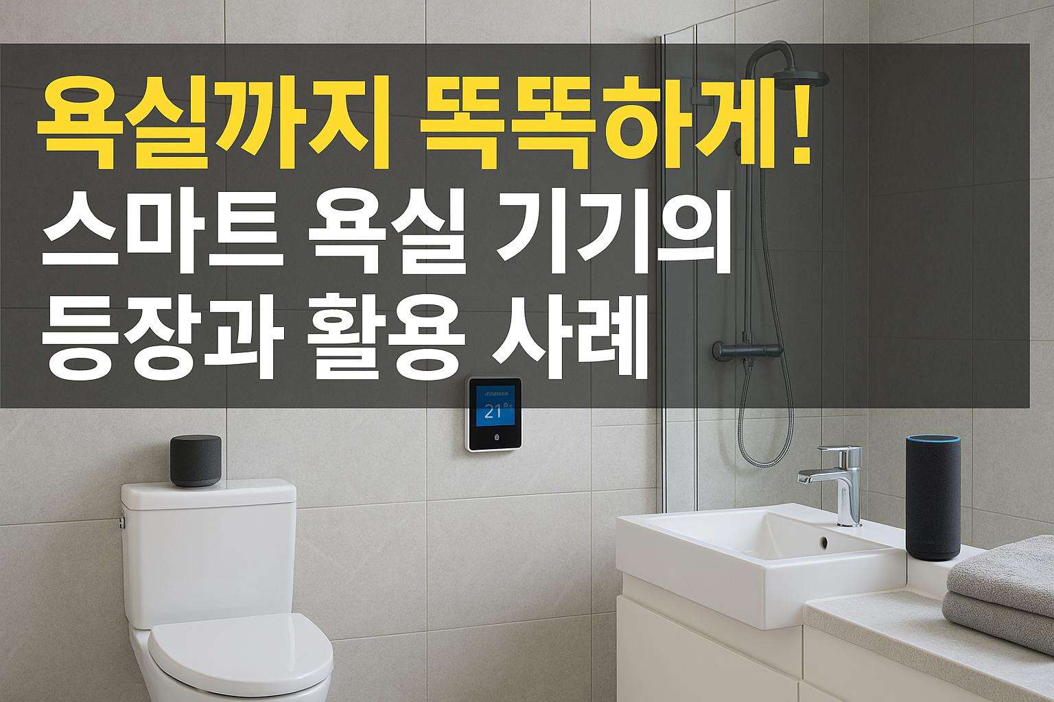욕실까지 똑똑하게! 스마트 욕실 기기의 등장과 활용 사례