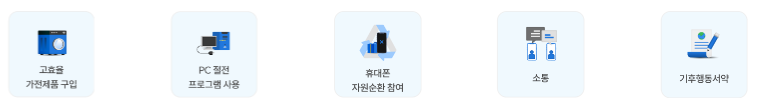 기후행동 기회소득 실천항목