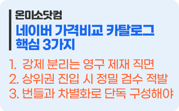 네이버 가격비교 상품 분리 대행 핵심 3가지