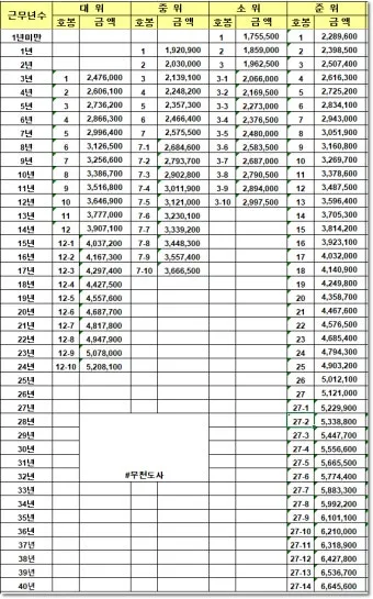 대한민국 군대 계급표 서열 완벽 정리 병사부터 장군까지 순서 체계 정리본_20