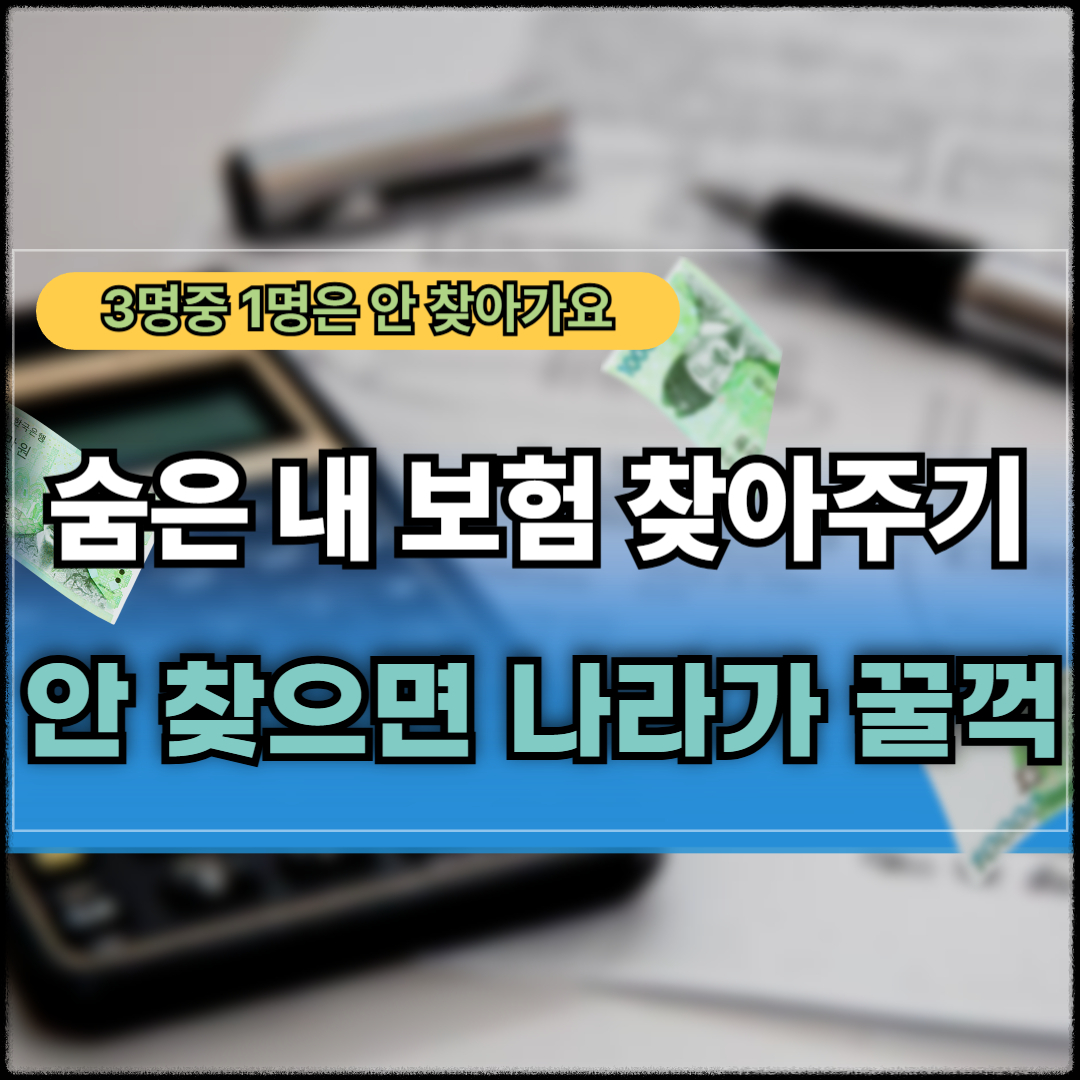 숨은 내 보험 찾아주기