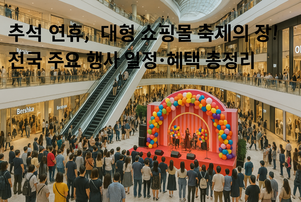 추석 연휴, 대형 쇼핑몰 축제의 장!