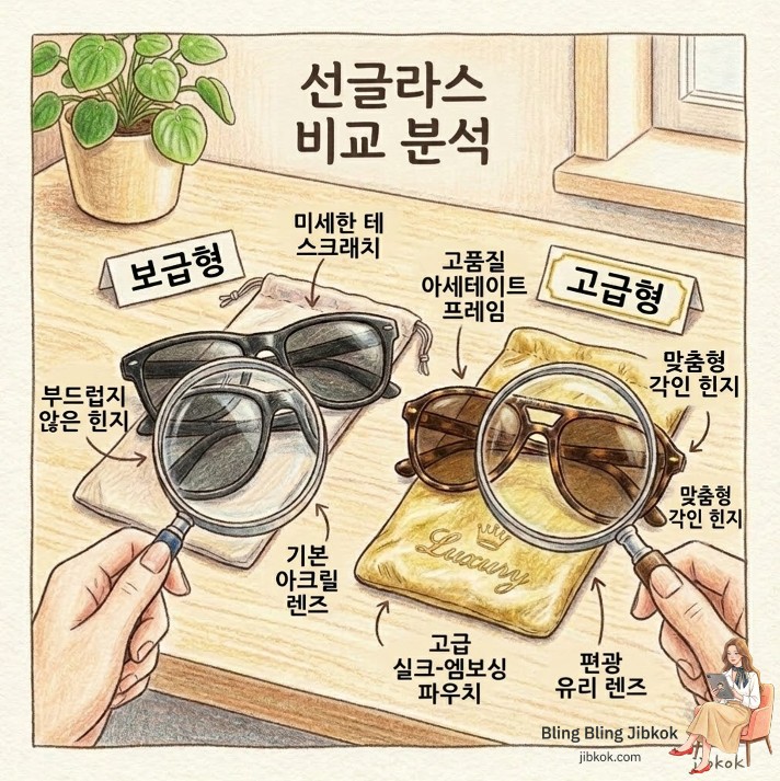 가성비 선글라스와 럭셔리 브랜드 품질 차이(Luxury vs Budget Sunglasses Quality Difference)