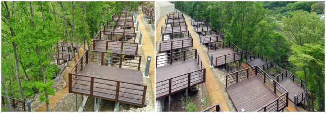 야영데크 사진입니다.