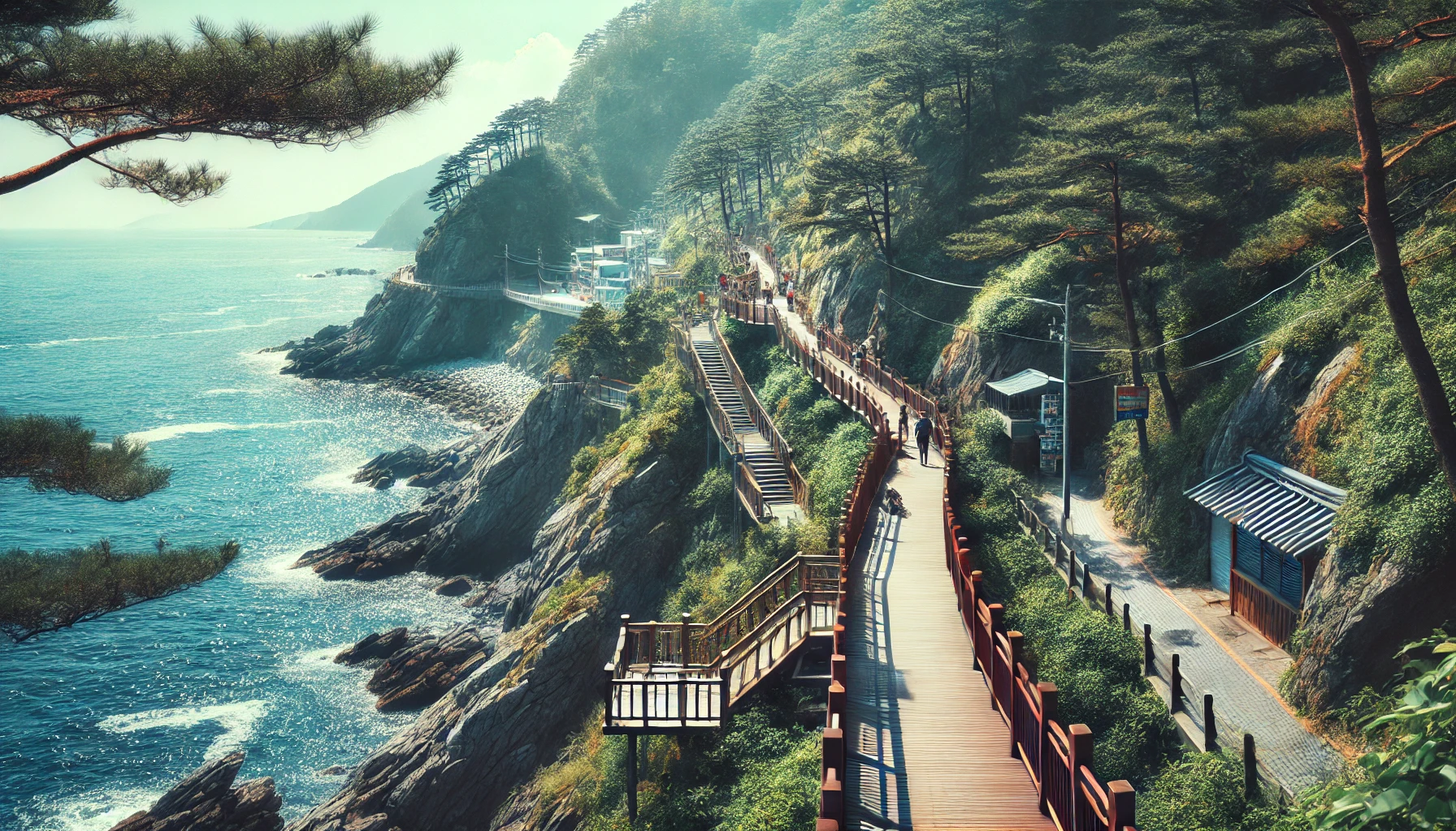 부산 걷기 여행과 관련된 사진