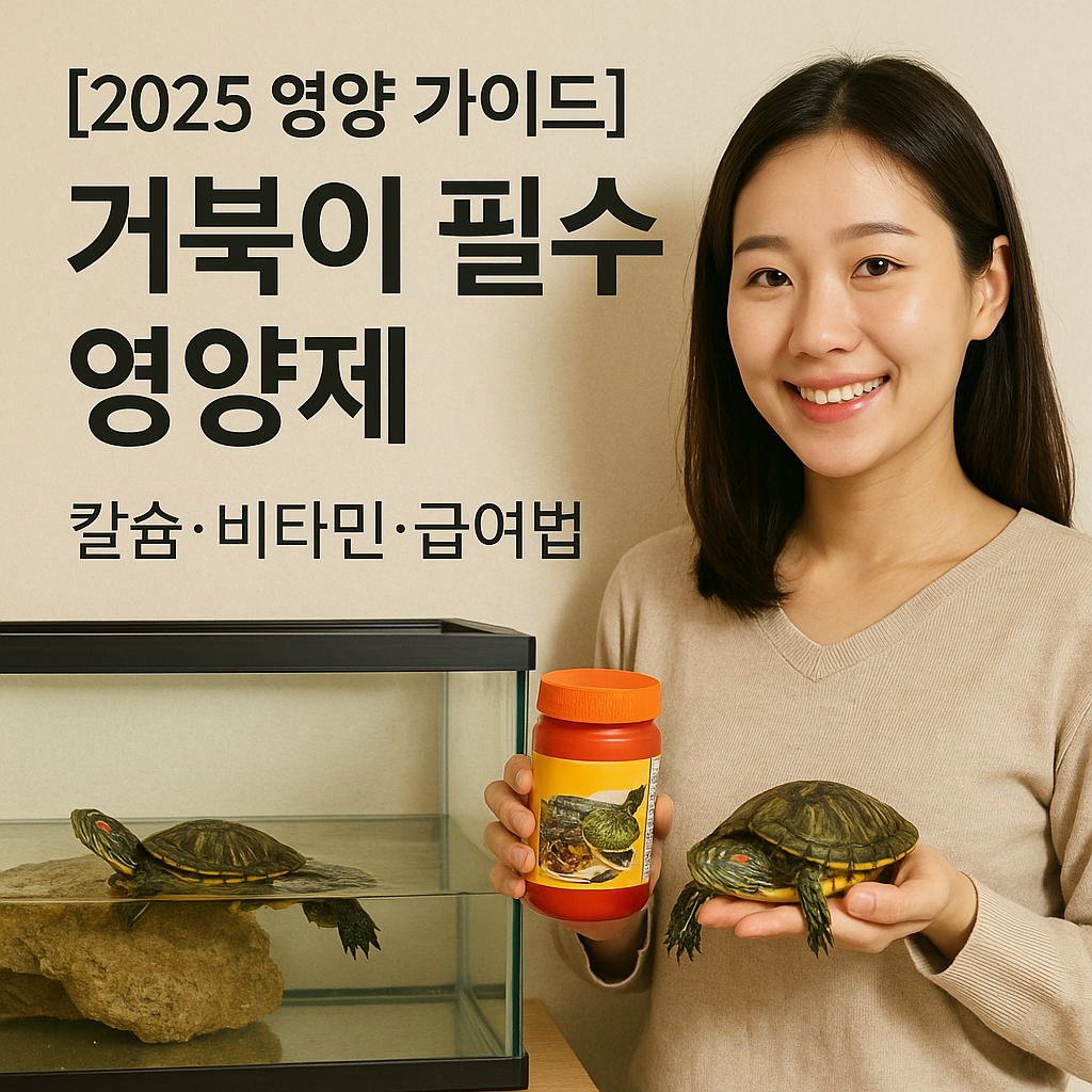 [2025 영양 가이드] 거북이 필수 영양제 ｜ 칼슘·비타민·급여법