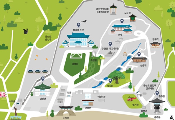 청와대 관람 맵
