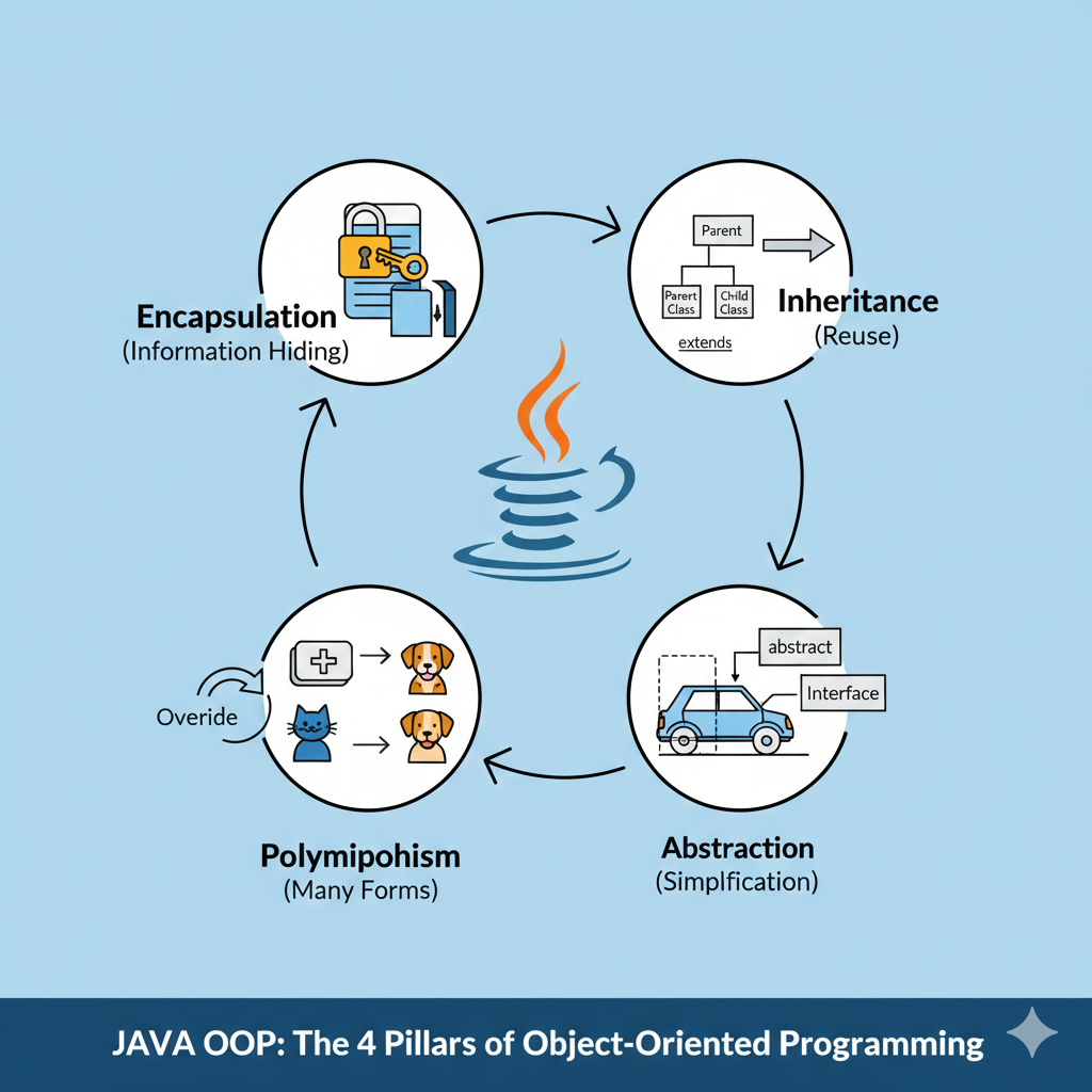 Java의 객체지향 프로그래밍(OOP) 4대 요소