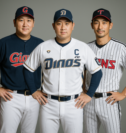 KBO리그 선수 이대호, 양의지, 박용택 사진