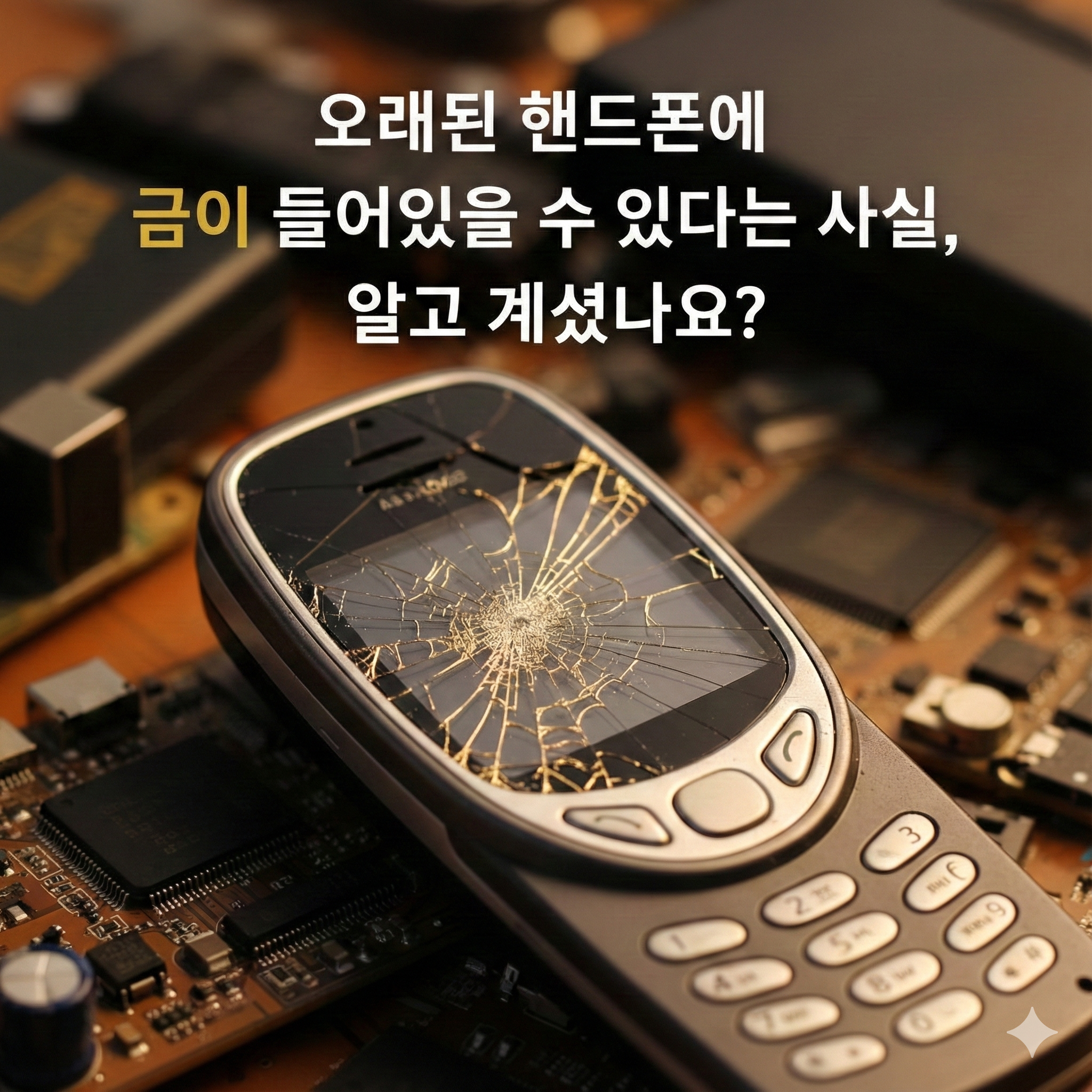 오래된 핸드폰에 금이 들어있을 수 있다는 사실, 알고 계셨나요