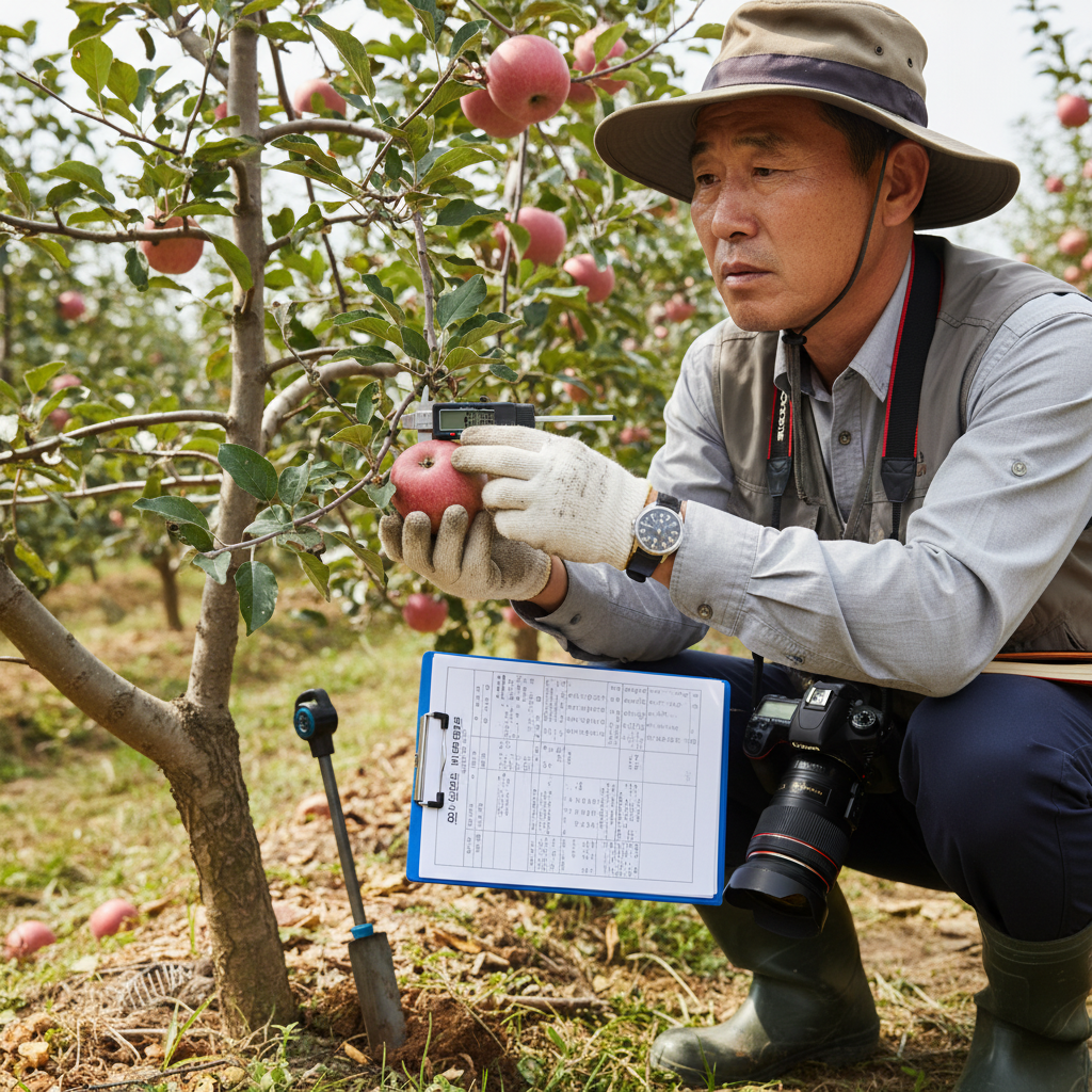 손해평가사 현장 모습