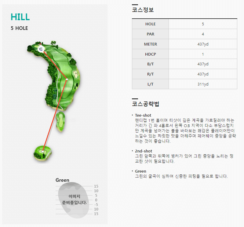 엘리시안강촌 컨트리클럽 힐코스 5