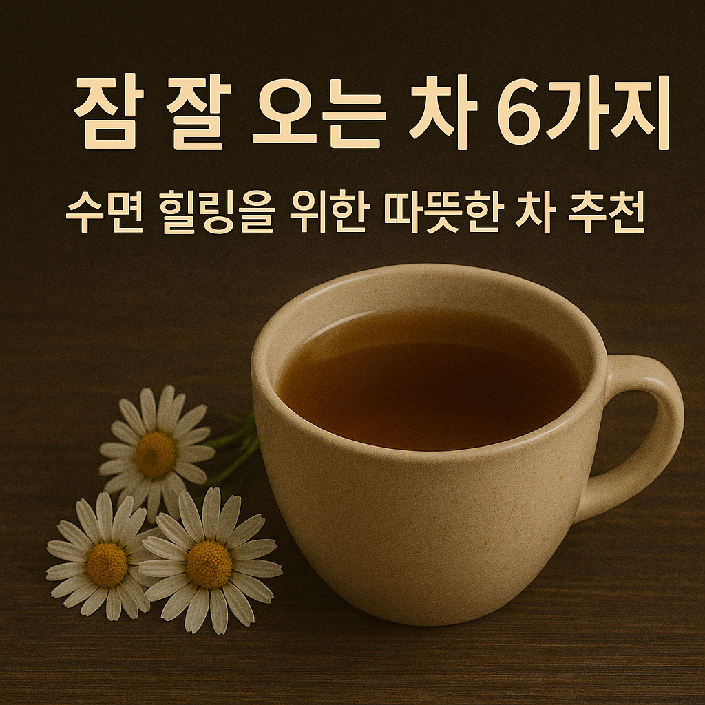 잠 잘 오는 차 6가지 – 수면 힐링을 위한 따뜻한 차 추천