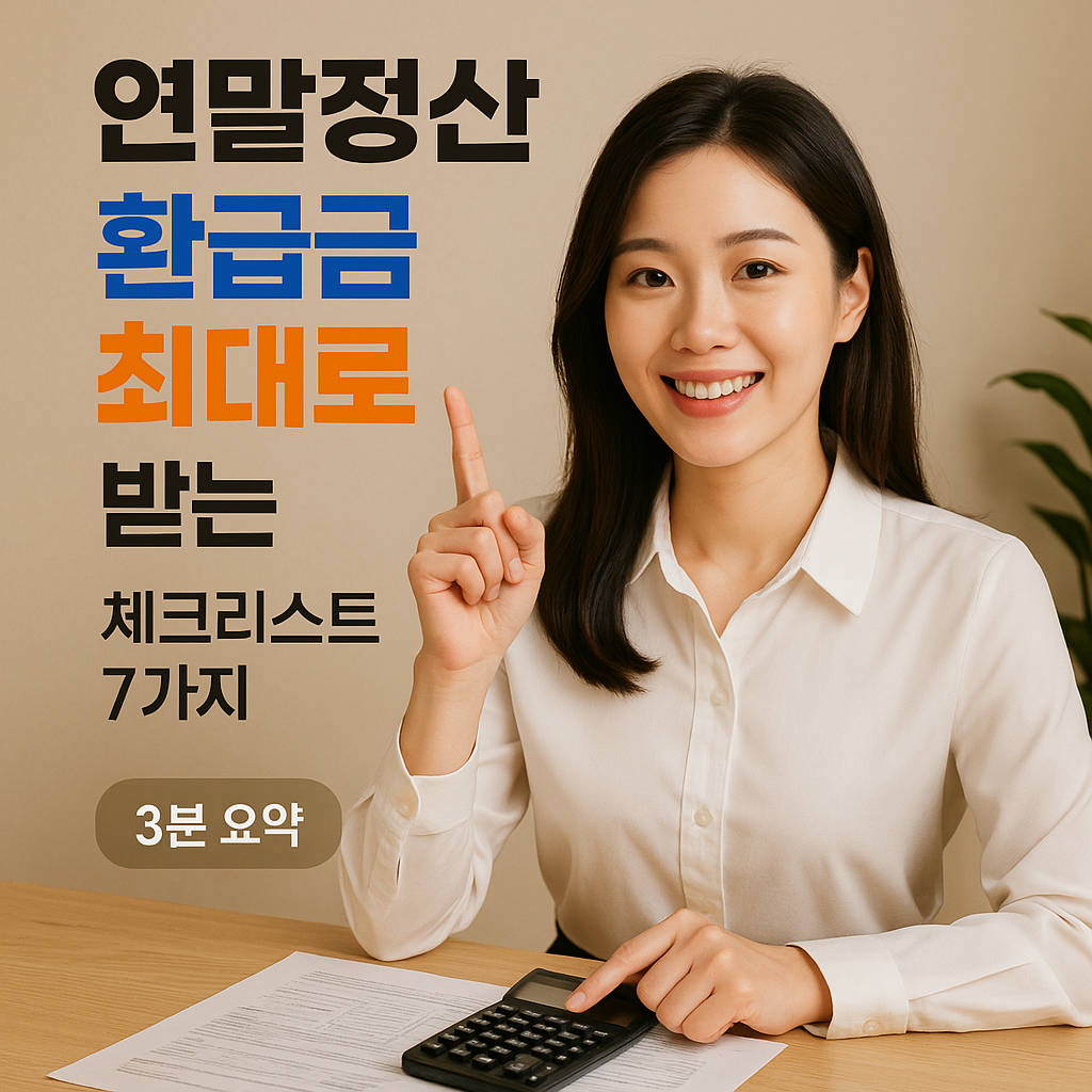 연말정산 환급금 최대로 받는 체크리스트 7가지