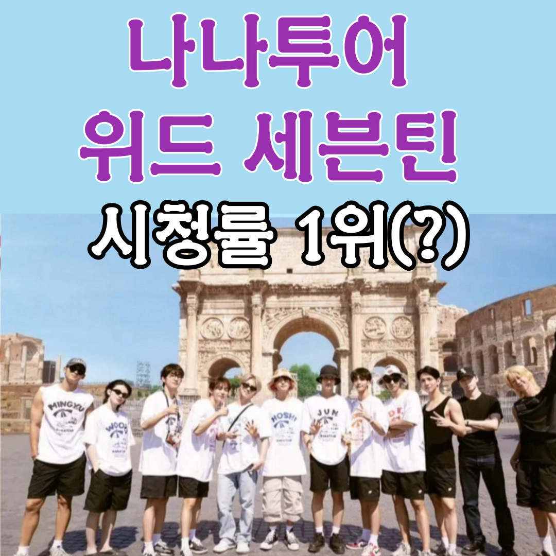 [나나투어 위드 세븐틴] 시청률 예능 1위이지만...
