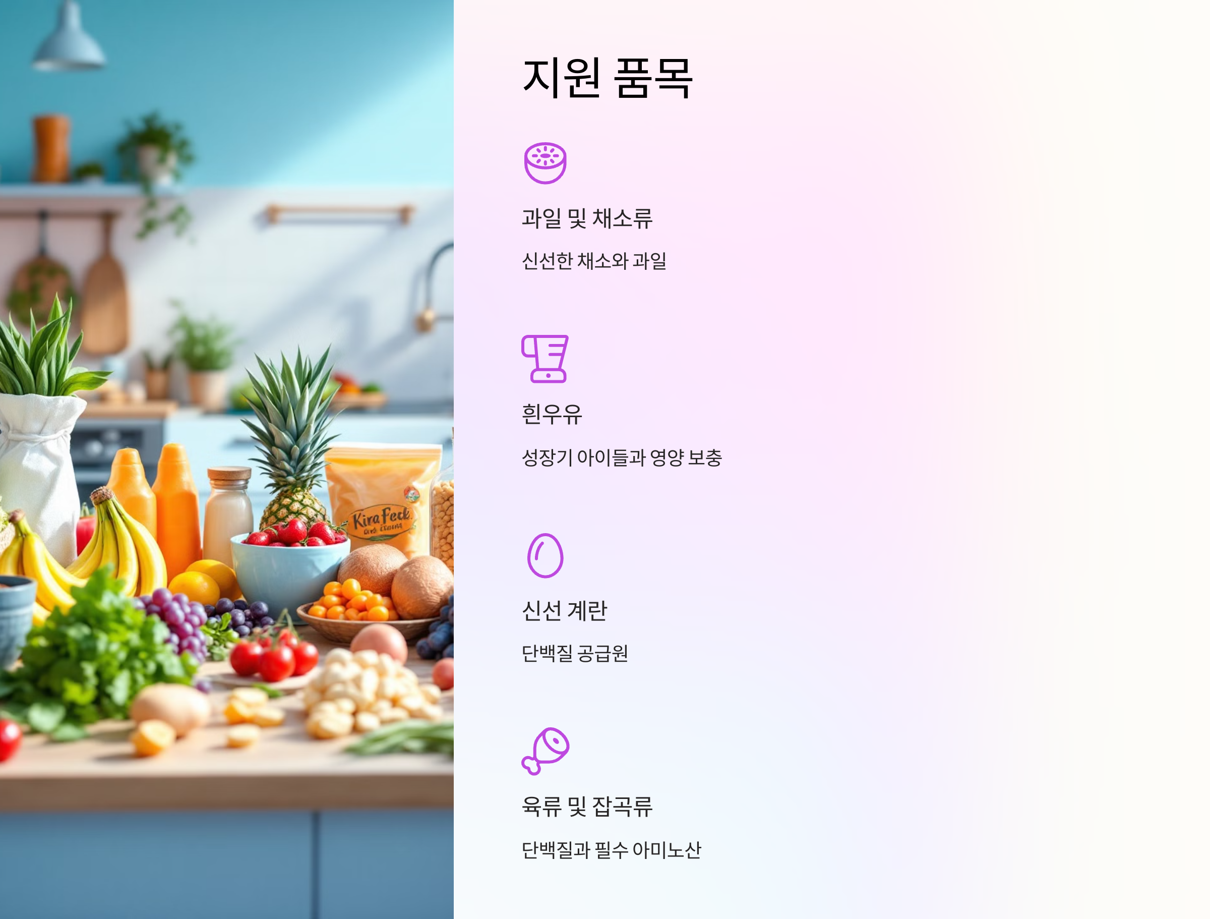 바우처 지원 품목