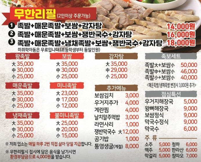 메뉴판