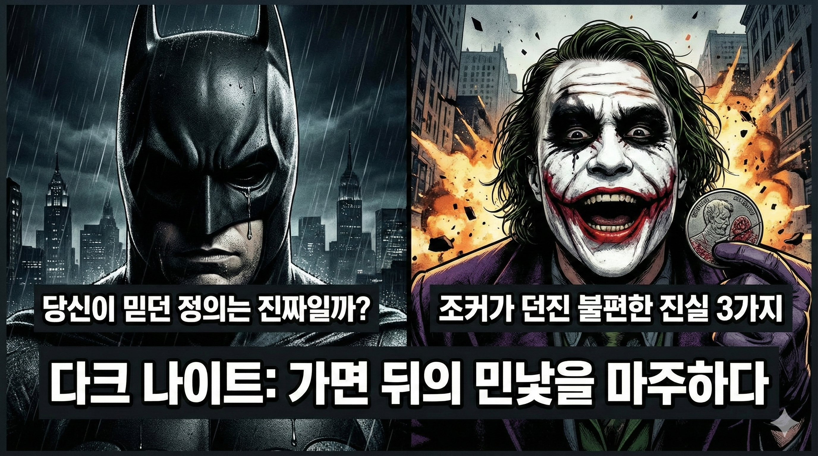 조커가 옳았을까? <다크 나이트>가 숨긴 3가지 불편한 진실과 우리의 가면