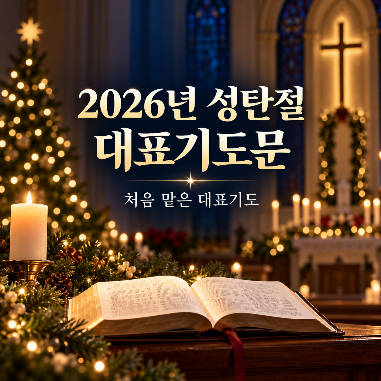 2026년 성탄절 예배 대표기도문, 처음 기도를 맡은 분을 위한 성탄 예배 썸네일