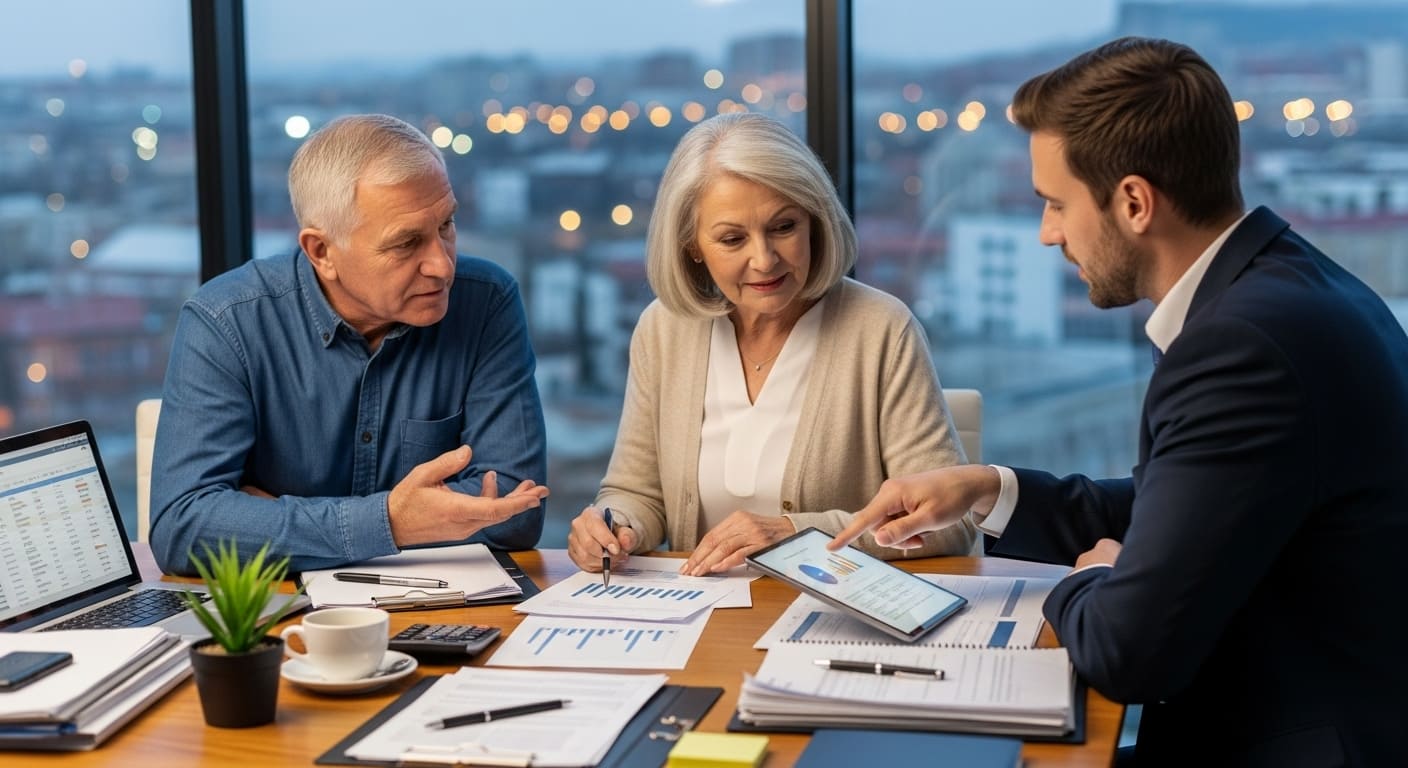 생명보험 계약 관련 서류 장면