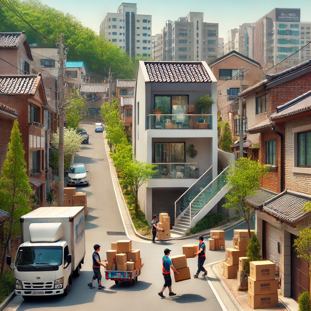 서울 봉천동 빌라 이사모습