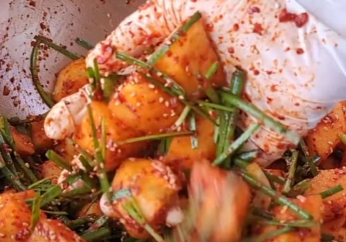 사과 깍두기 만드는 방법