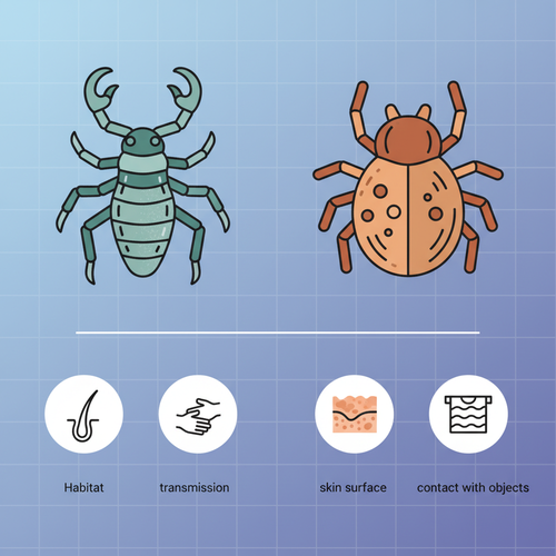 사면발이와 옴, 어떻게 다를까? 비교 분석