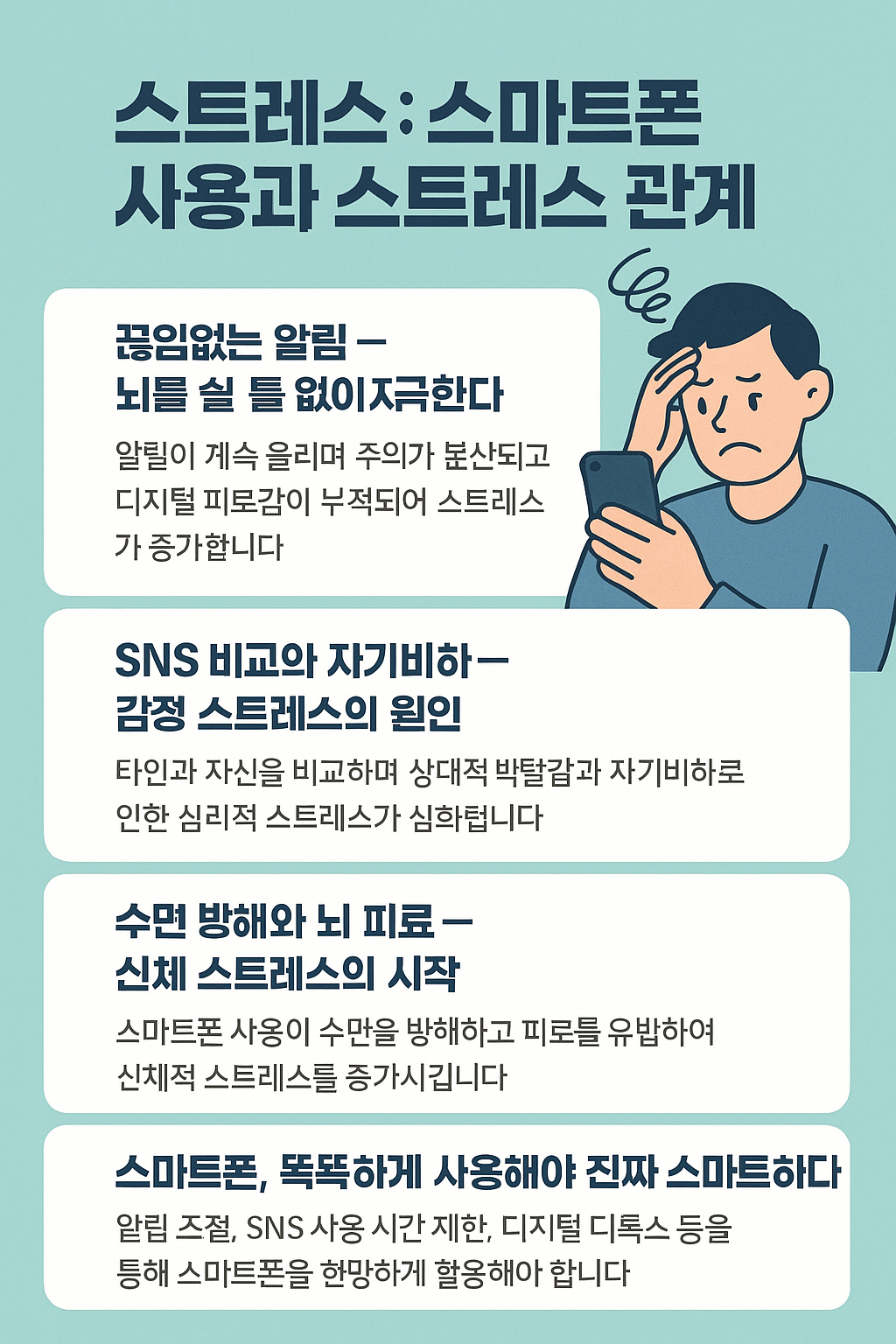 스마트폰과 스트레스 관계